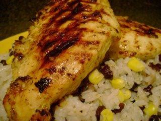 Cuban Mojito Chicken w/cilantro black bean & corn rice