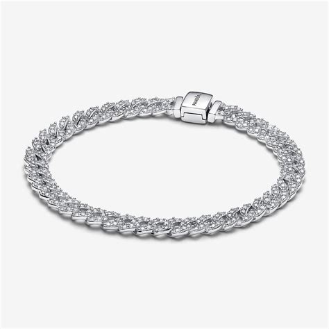 Pandora Timeless Pavé Cuban Chain Bracelet. A$299.00 