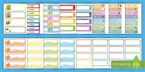 Cubby Labels Printable