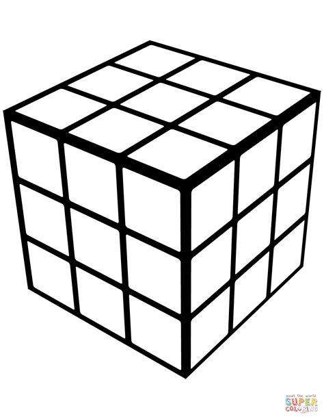Cube Coloring Pages