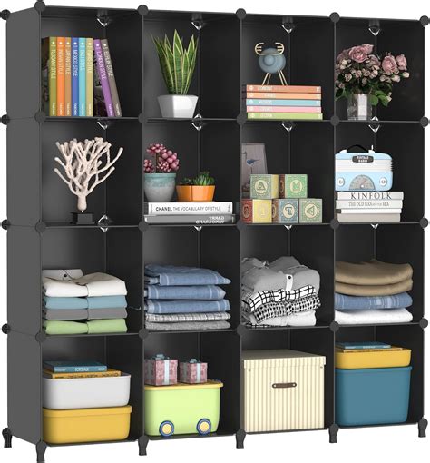 Cube Storage Organizer, 16 Cube 12x12 Storage Shelves Unit