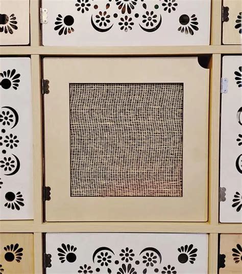 Cube storage with glass doors.  A cube is a three-dimensional solid object in...