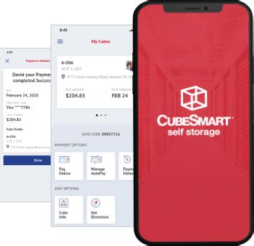 Cubesmart 1-800 number. Call our team today! They are standing by ready to help you through the entire process. Call Now Get the app Easy to manage. Anytime. Anywhere. Access your personal gate code Pay bills and set up AutoPay Check account balances and payment history Manage your settings and passwords Receive push notifications with important information 