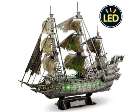 Cubicfun 3D Puzzles Green LED Flying Dutchman Pirate …