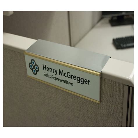 Cubicle Name Plate Holders - Nametagcountry.com