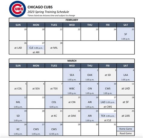 Cubs spring training stats. Chicago Cubs. Chicago. Cubs. 83-79. 2nd in NL Cent. Get the full batting stats for the 2023 Regular Season Chicago Cubs on ESPN (UK). Includes team leaders in batting average, RBIs and home runs. 
