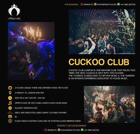 Cuckoo Club Dress Code - Info & Guestlist info for …