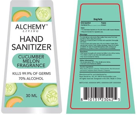 Cucumber Melon Hand Sanitizer - DailyMed