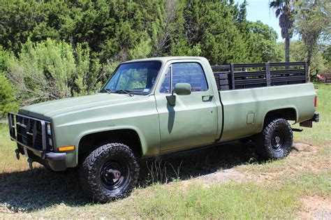 Cucv m1008 for sale. Comes with loads of spare/extra parts, including Troop seats for the bed for an additional 8 passengers1986 Chevy Military truck, also known as an M1008 or CUCV. This truck is a K30 4x4 with a 6.2l Detroit diesel, low … 
