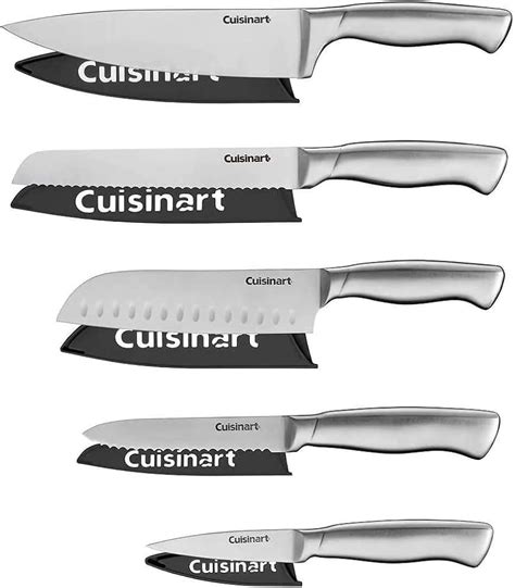 CuisinArt Classic 5 Piece Stainless Knife Set With Blade Guards