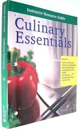 Culinary Instructor Resource Guide Essentials Answers
