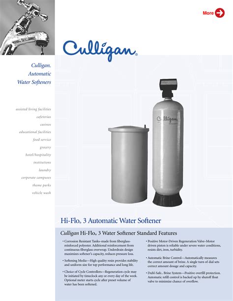 Culligan commercial hi flo 22 installation manual. - Precision nutrition 5 minute meal guide.