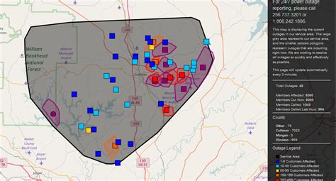 Cullman electric power outage map. LIVE OUTAGE MAP. We will resolve all outages as quickly and effectively as possible. Please call 256-737-3200 to report an outage. View Live Outage Map. 