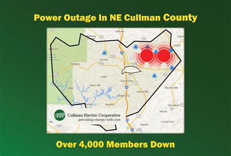Cullman Electric Cooperative. Report an Outage. (256) 737-3201 Report Online. View Outage Map. Outage Map..