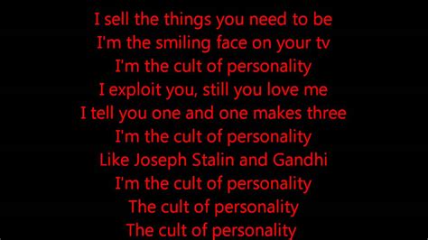 Cult of personality lyrics. Things To Know About Cult of personality lyrics. 