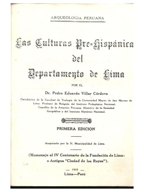 Culturas pre hispánicas del departamento de lima. - Landstände und landschaftsverordnung unter maximilian i. von bayern, 1598-1651.