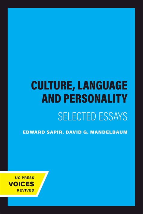 Culture Language And Personality Selected Essays