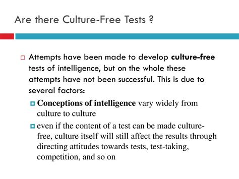 Culture-Free Testing - IResearchNet - Psychology