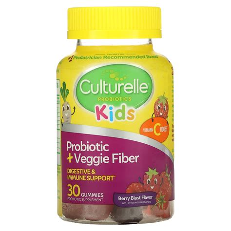 Culturelle® Kids Probiotic + Veggie Fiber Gummies