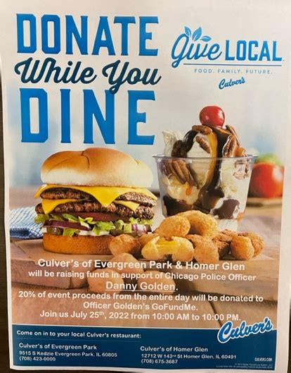 Order Online at Culver's of Evergreen Park, IL - S Kedzie Ave, Evergreen Park. Pay Ahead and Skip the Line.. 