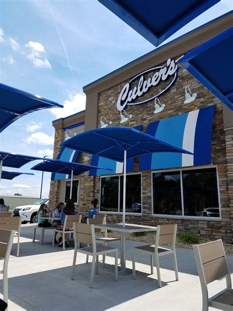 Culver’s. 22. 1.1 miles away from Cold Stone Creamery. Tracy N. said "Road trip and decided for lunch we would go through the drive up for a strawberry shake and fries. Quick, efficient and friendly service! Large strawberries! Yum! And the fries were delish! If we had time we would have sat out front…". 