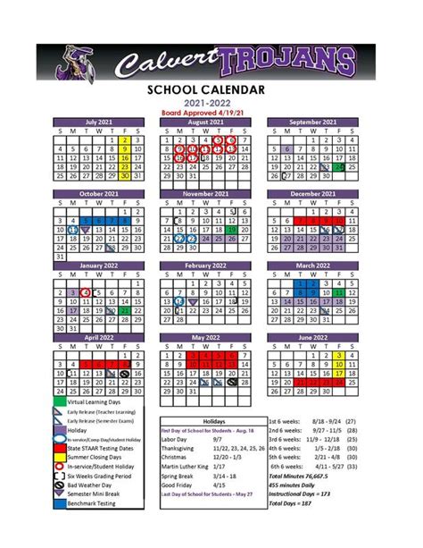 Culver Academies Calendar 22 23