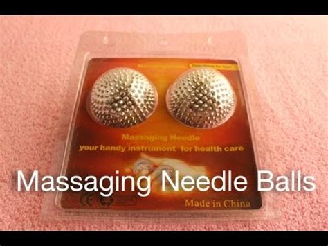 Cum draining balls with needles