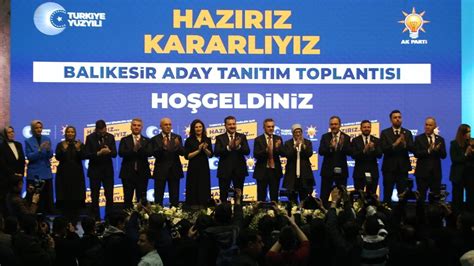 Cumhur İttifakı'nın Balıkesir ilçe belediye başkan adayları tanıtıldı