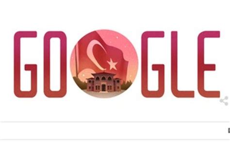 Cumhuriyet bayramı google logosu