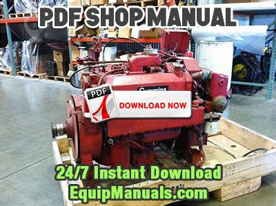 Cummins V6 352-378, V8 470-504-555 Shop Manual