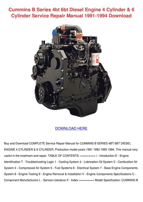 Cummins b series 4bt 6bt diesel engine workshop manual. - Model 1894 daisy bb gun repair manual.