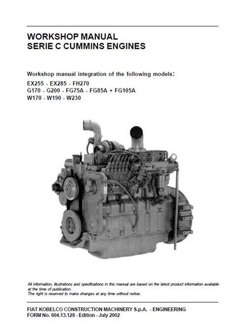Cummins engine service manual cum s c series. - 1986 2000 kawasaki gtr 1000 service repair manual.