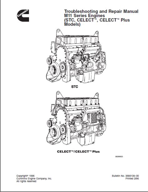 Cummins m11 series celect engine repair service manual instant download. - 'université et la formation des cadres de la vie publique..
