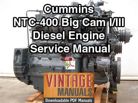 Cummins ntc 400 big cam 1 2 3 diesel engine manual. - Kawasaki drifter 800 manuale del proprietario.