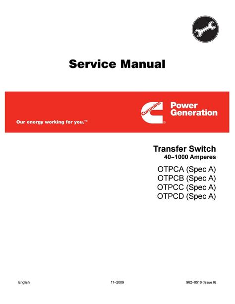 Cummins otpc transfer switch service manual. - Hyundai r55 9 crawler excavator operating manual download.