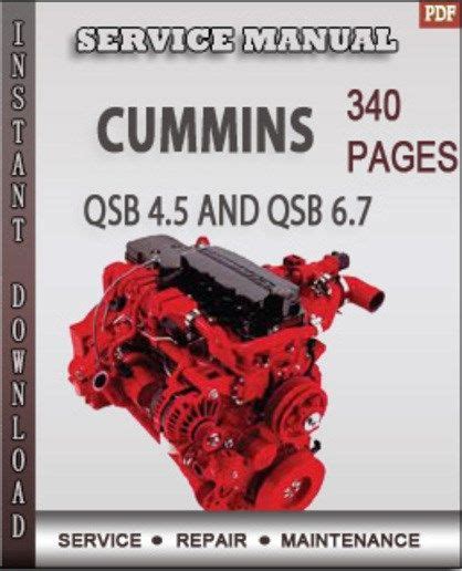 Cummins qsb 4 5 and qsb 6 7 engine operation and maintenance factory service repair manual. - Manuale di manutenzione derbi cross city.