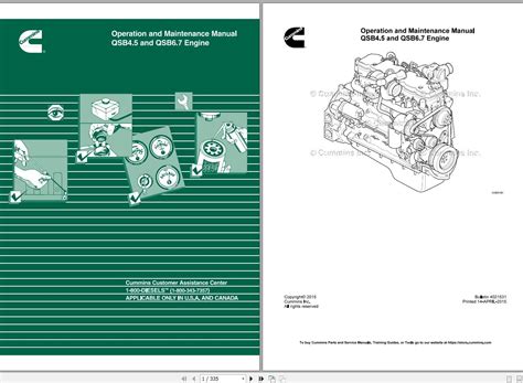 Cummins qsb4 5 and qsb6 7 engine operation and maintenance service manual. - Case ih 504 tractor repair manual.