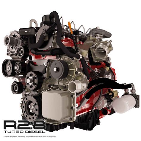R2.8 Turbo Diesel engine assembly; Complete front-end accessory drive (Alternator, Power Steering Pump, Fan Hub, Serpentine Belt) ... On top of that the 2f is a 12-14 miles per gallon engine compared to the cummins 28-30 mpg So the Cummins R2.8 engine is 300 pound lighter than a 2f engine, has 26 more horsepower than a 2f, 67 more ft lbs of ...