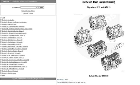 Cummins signature isx and qsx15 factory service repair manual. - Apple imac 24 zoll anfang 2008 service reparaturanleitung.