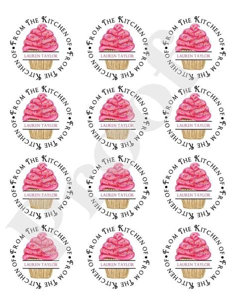 Cupcake Label - Etsy