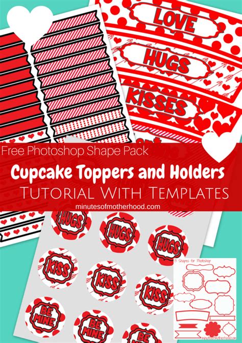 Cupcake Toppers And Holders Tutorial with Templates Using ⋆