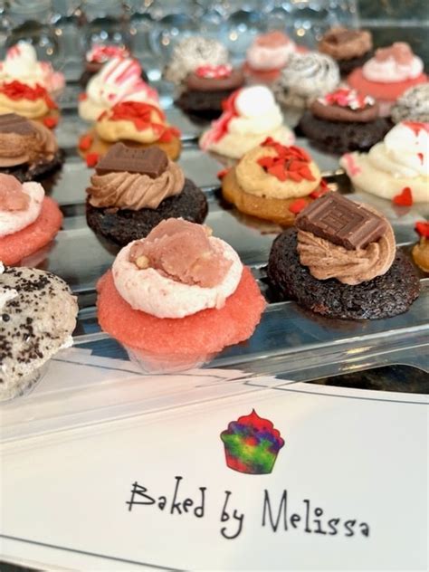 Cupcakes by melissa. Founded by mom and baker Melissa Ben-Ishay in 2008, Baked by Melissa is the NYC-based dessert company famous for its handcrafted bite-size cupcakes and macarons in a wide variety of ever-changing ... 