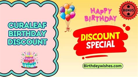 Curaleaf birthday discount.  Shoppers saved an average of $18.  Once enrolled, sh...