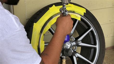 Curb rash repair. With your kit together, here are the wheel repair steps you must take to repair curb rash. Remove the Clear Protective Coating – If the wheel is protected by a clear coat finish, you must remove it from the entire wheel using 220-grit sandpaper. Firmly buff the wheel all the way around. When the dust turns grey instead of white, the clear ... 