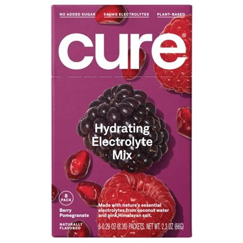 Cure Hydration Berry Pomegranate Drink Mix, 8Ct 8 ct Shipt