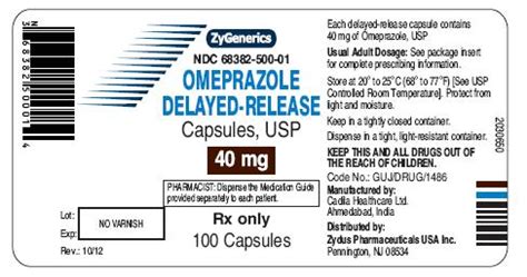 Cure pharma omeprazole.  See full prescribing information for PRILOSEC.  BioPharmaceut...