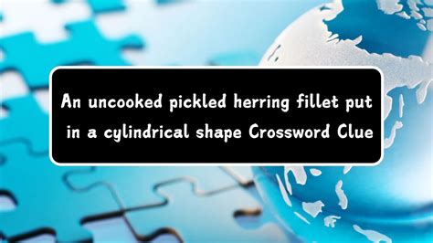 Cured, as herring - crossword puzzle clue