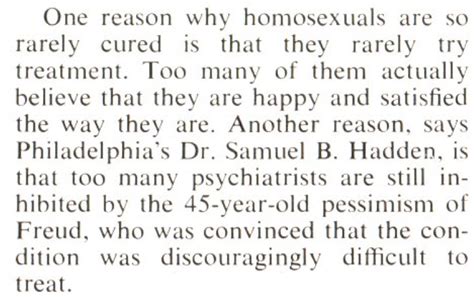Curing Homosexuality vs Psychiatry