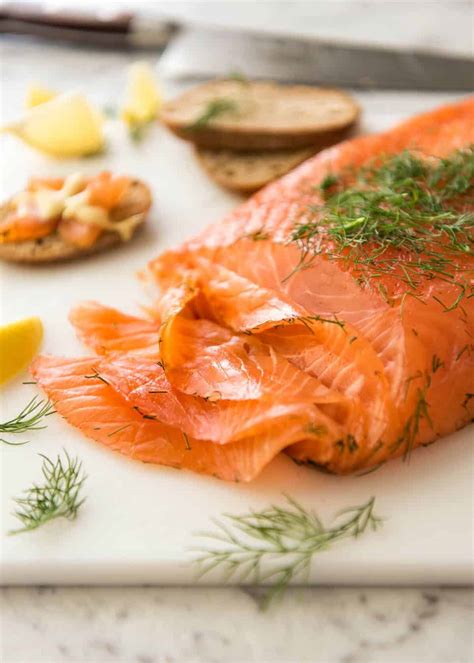 Curing salmon. Here’s how to make it: In a small bowl mix together 2 Tbsp. Kosher salt and ¼ cup granulated sugar (or brown sugar). This is your cure. Set aside. Thinly slice an 8-ounce skin-on fresh salmon ... 
