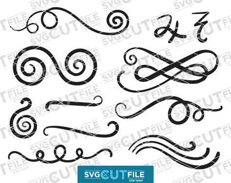 Curly Swirls - Etsy